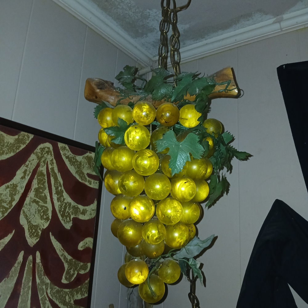 Vintage Grape Cluster Hanging Light
